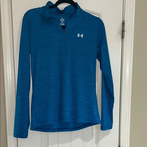Under Armour Teal Quarter-Zip Top - Picture 2 of 4